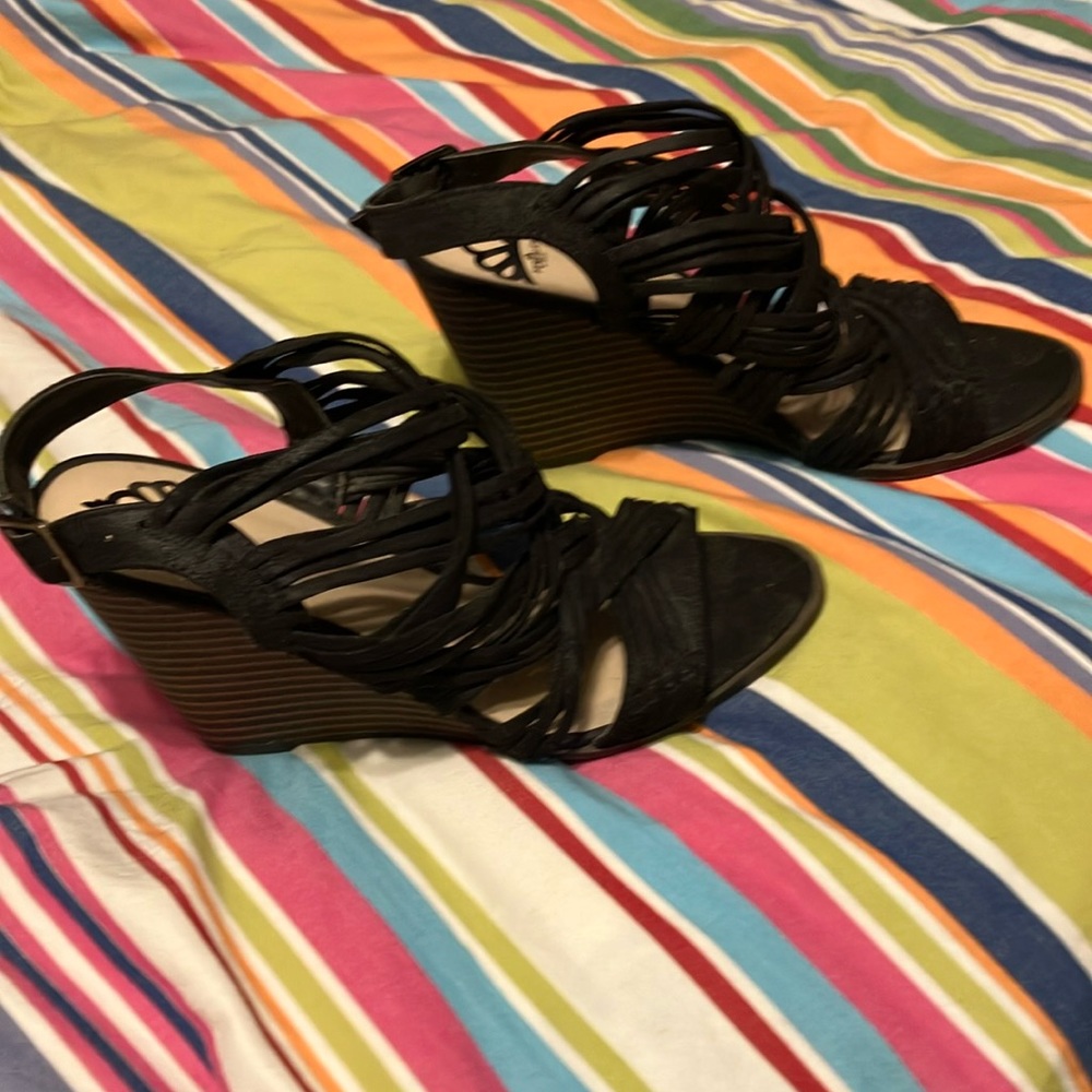 Fergalicious black strappy sandals